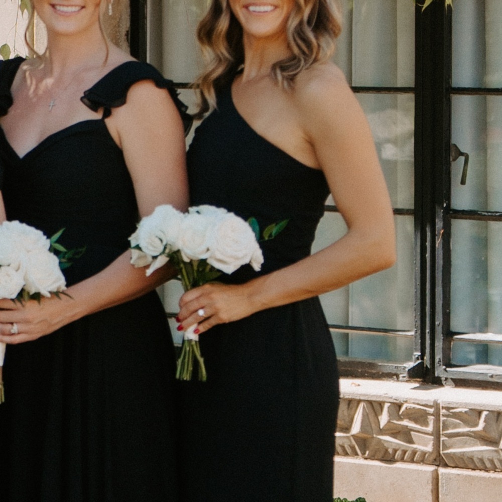Black One-Shoulder Dress